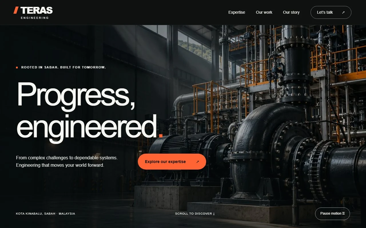 Teras Engineering interface screenshot